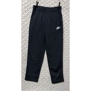 Nike Tech Sportswear Club Fleece Joggers Kids Boys Sz M Black Sweatpants FD3010-